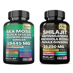 Natural Dynamic Vitality Bundle - Sea Moss Multivitamin & Shilajit Power Combo