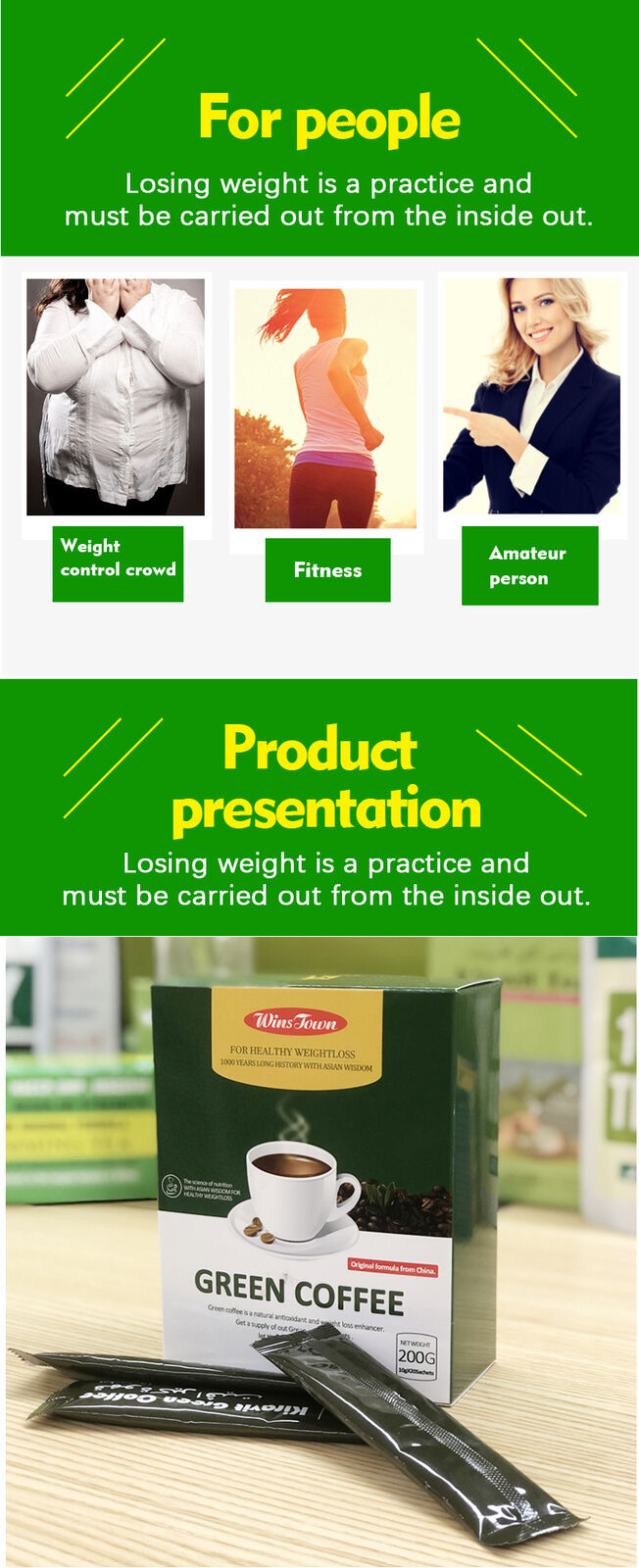 Fat Blaster Instant Weight Loss Coffee Slimming Green Coffee10g*20bags