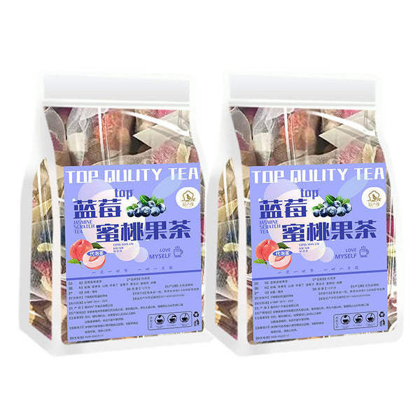 Blueberry Peach Fruit TeaHigh-value fruitsEye careBeauty and beautyFloral tea