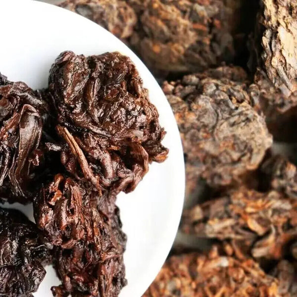 Chinese Fossil Pu'er Tea Healthy Slimming Old Rock Tea Laochatou Loose Leaf Tea