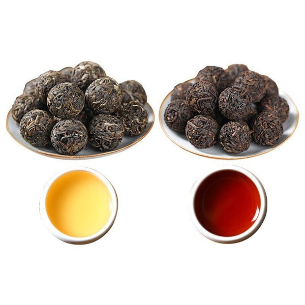 500g Yunnan Pu'er Raw Tea Dragon Pearl Tea Lincang Iceland Raw/ripe Pu'er Tea
