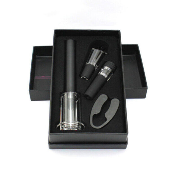 4pcs/set Wine Opener Set Gift Kitchen Pourer Wine Stopper Air Pressure Corkscrew