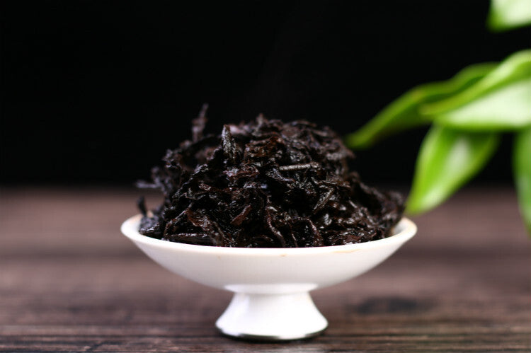 Yunnan Puerh Tea Menghai Ancient Tree Cake Tea Cooked Tea Puerh Aged Tea 357g