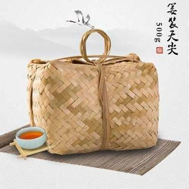 HelloYoung 500 g China Hunan Anhua Black Tea Handmade Brick Tea Fu Cha Broad Loose Leaf Secondary image