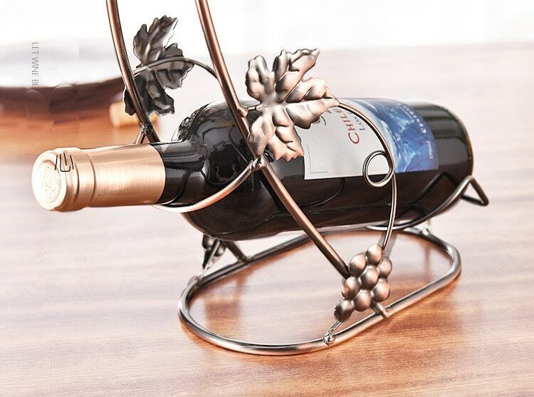 Creative Globlet Holder Wine Rack Metal Bracket Display Stand Gift Bottle Holder