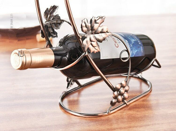 Creative Globlet Holder Wine Rack Metal Bracket Display Stand Gift Bottle Holder