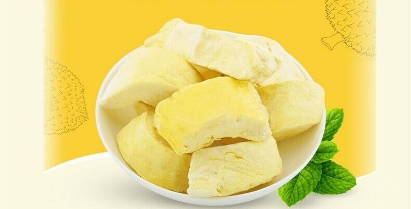 HelloYoung 30g Loaded Lyophilized Golden Pillow Durian Dry Dried Fruit Bagged Crisp Snack Main image