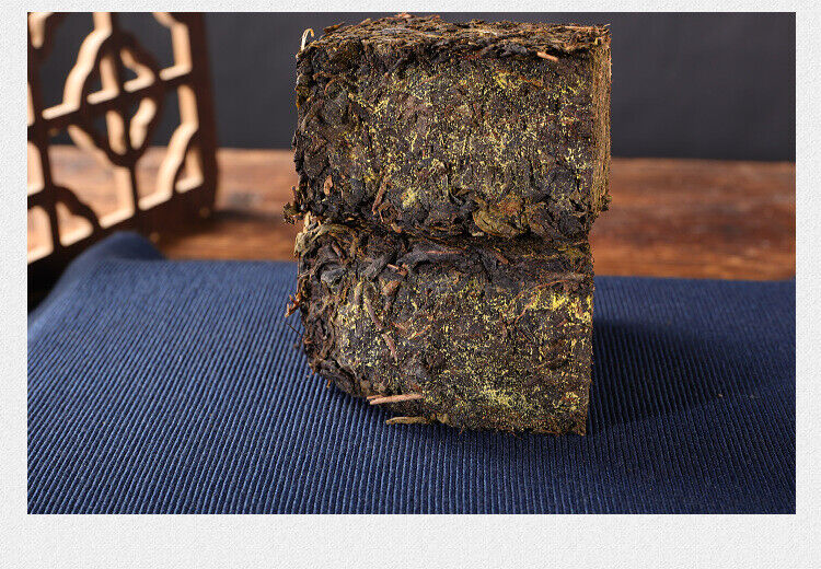 HelloYoung 208g Hunan Anhua black tea authentic golden flower hand-built por brick tea