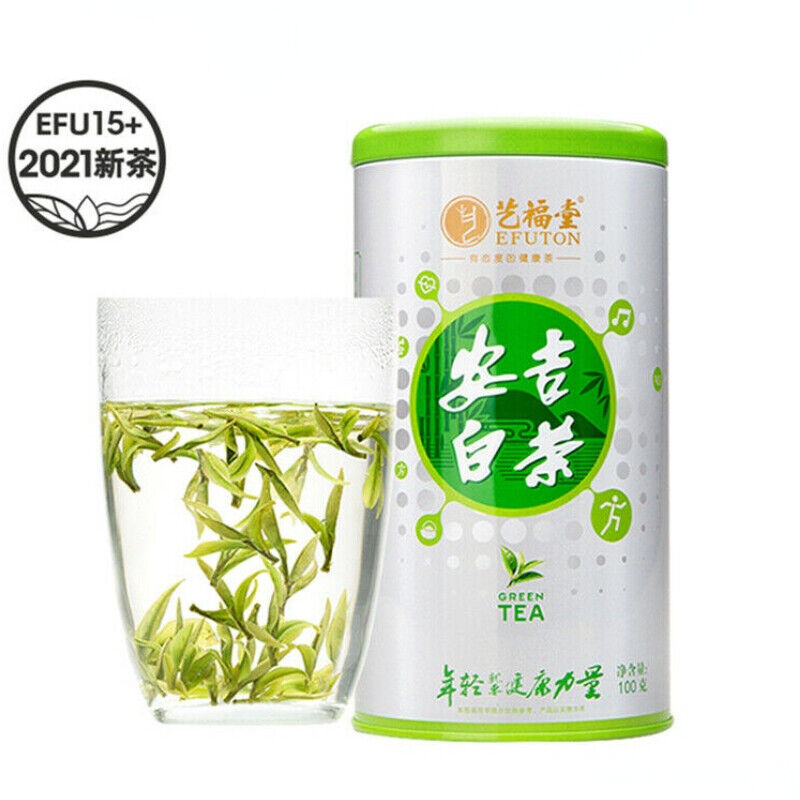 HelloYoung Chinese Tea Anji Baicha White Tea One Bud One Leaf Early Spring Green Tea 100g