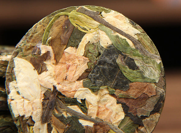 Yunnan Old White Tea White Tea Jasmine Flower Tea Premium Compressed Tea Cakes