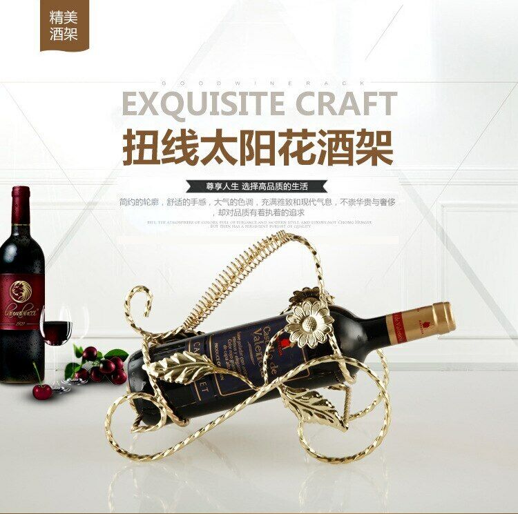 Metal Wine Rack European Style Living Room Wine Rack Freestanding Bottle Holder