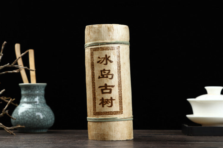 Yunnan Puerh Raw Tea 500g, Iceland Ancient Trees, Mini Bamboo Tube Raw Tea