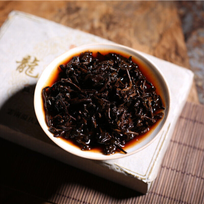 HelloYoung TeaPuerh Cooked Black Tea Healthy Drink 250g Chinese Tea Banzhang Pu-Erh Tea Brick