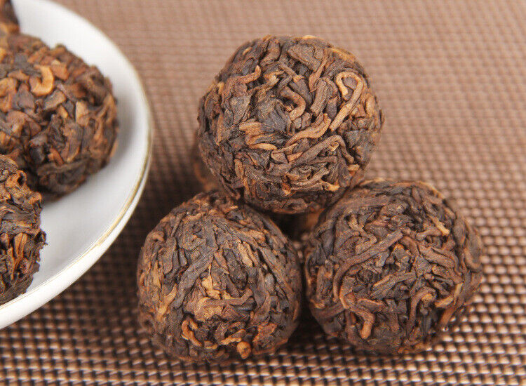 HelloYoung 500g Ancient Tree Longzhu Tuocha Top Bulk Cooked Pu'er Small Grain Tea Bingdao