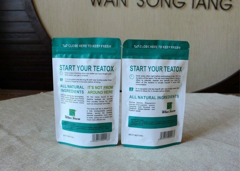 14 天天然排毒茶清肠减肥茶燃脂平肚子茶袋装14 DAY TEATOX Tian Ran Pai Du Cha Qing Chang Jian Fei Cha