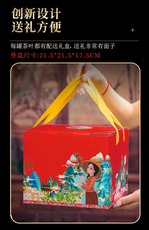 Da Hong Pao Oolong Tea Authentic Wuyi Mountain Strong Fragrance Canned 500g