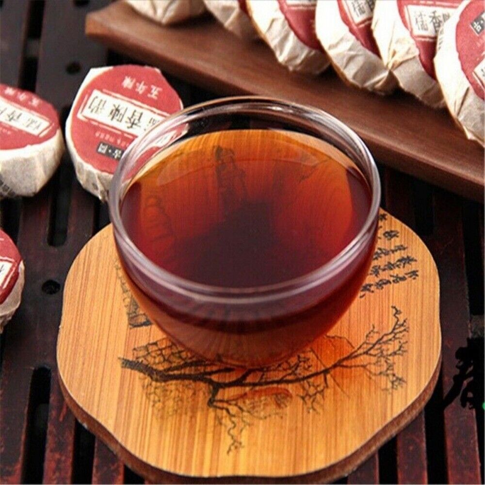Yunnan Ripe Pu-erh Tuocha 50g Natural Glutinous Rice Flavor Mini Tea 8-10 Pcs