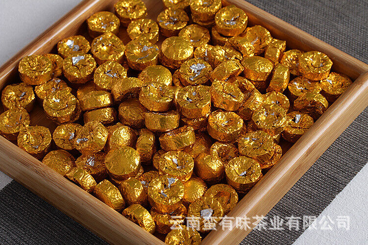 HelloYoung 500g Yunnan Pu'er Tea Leaves Glutinous Small Golden Tuo Mini Small Tuo Tea