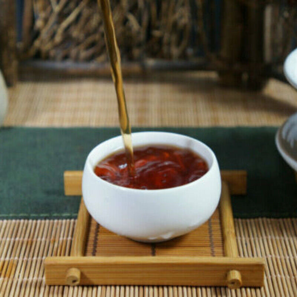 HelloYoung Black Tea Dark Tea Liu Pao Rice Black Brick Tea Guangxi Aged Liubao Tea 500g