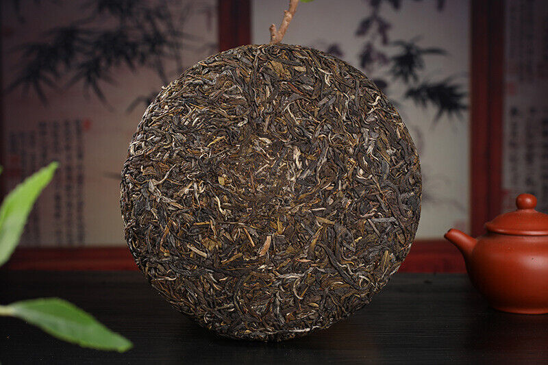 HelloYoung Yunnan Pu'er Tea Yiwu Ancient Tree 357g Pu'er Raw Tea Cake with Orchid Aroma