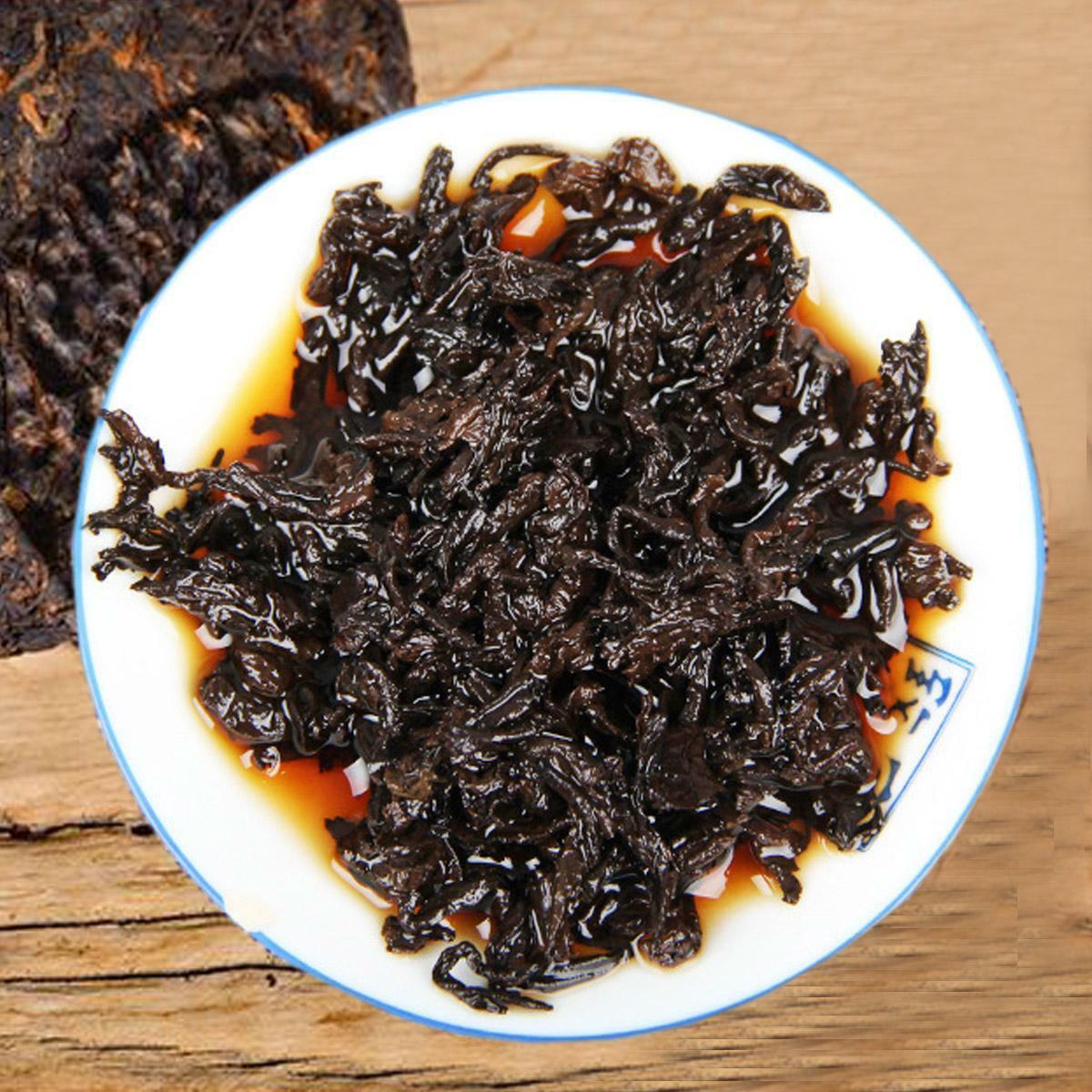 357g/12.59oz  Premium Puerh Black Tea Handmade Qizi Wild Mountain Pu'er Tea Cake