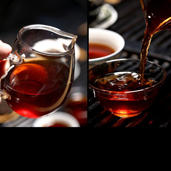 HelloYoung TeaQizi Pu'er Tea Cake 7 Cakes Top Ripe Pu Erh Black Tea 2499g Yunnan Aromatic Ruyi