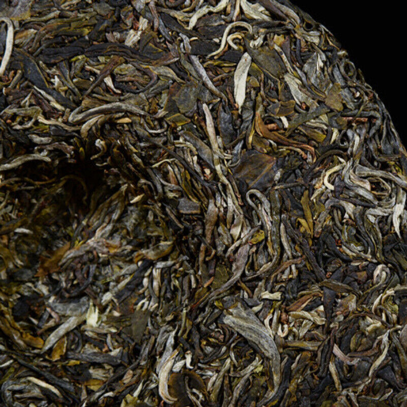 HelloYoung Raw Tea Cakes 357g Pu'er Green Tea Healthy Drink Yunnan Menghai Spring Pu-Erh