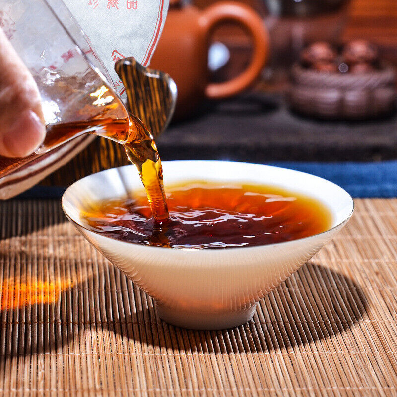 HelloYoung Healthy Food Chinese Yunnan Pu-erh Cooked Tea Banzhang Ripe Puerh Tea Cake 357g Secondary image