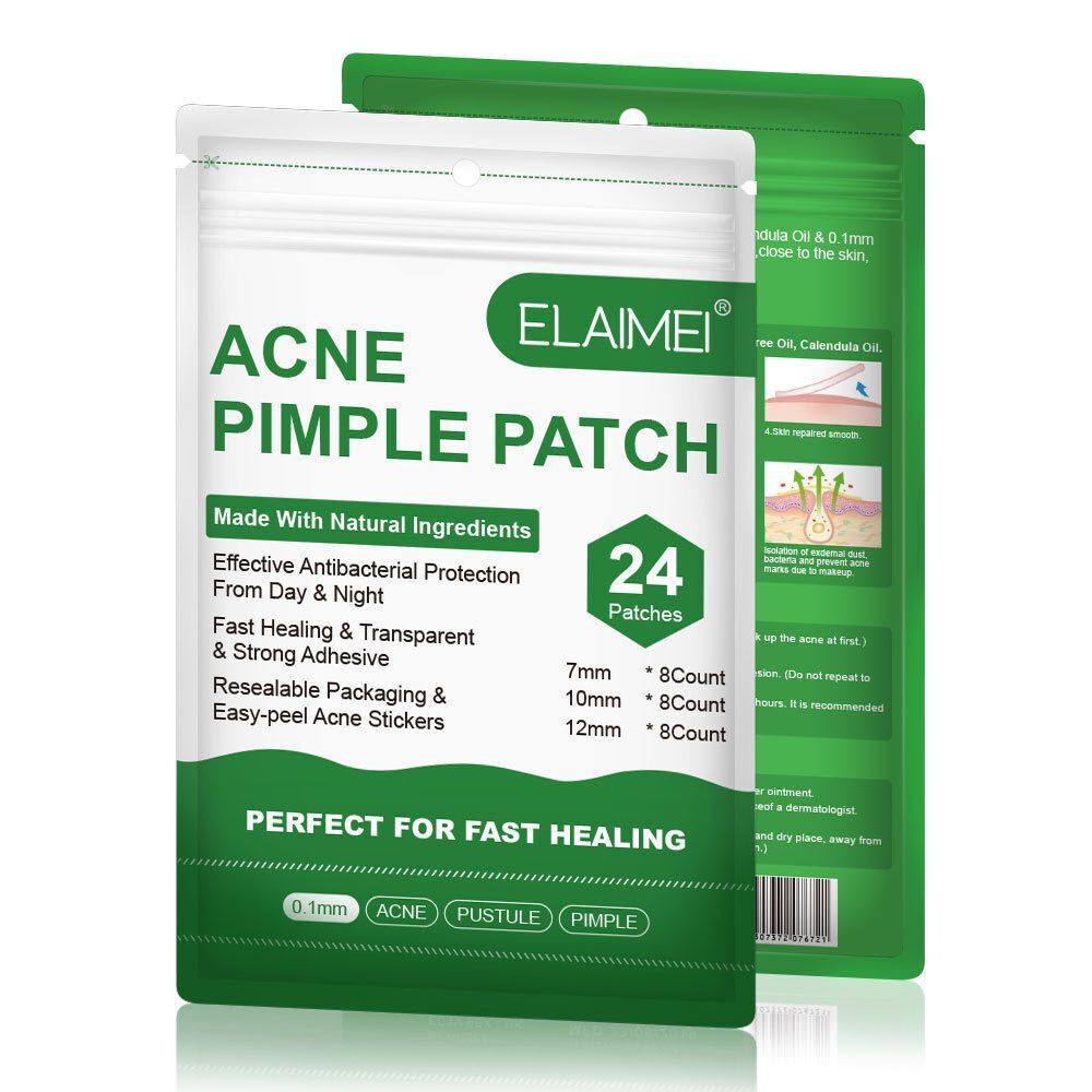 24pcs Acne Pimple Patch with Tea Tree Oil, Calendula Oil & Belgium Hydrocolloid Main image