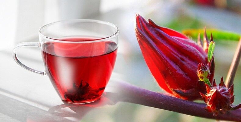 Organic Hibiscus Tea Roselle Tea Natural Flower Scented Tea Fit Detox Herbal Tea