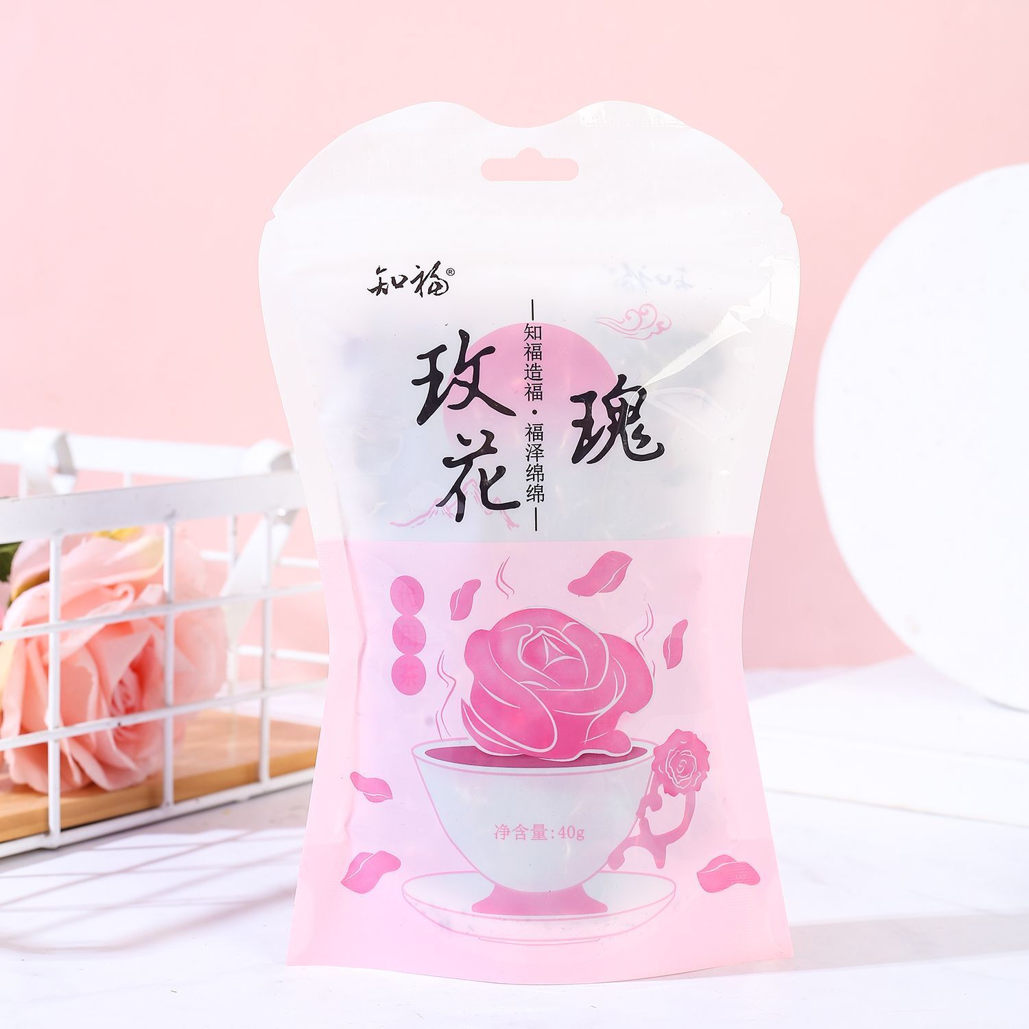 Premium Tea Rose Buds Large Bloom Rose Flower Tea for Brewing Secondary image