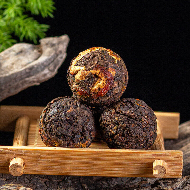 500g Yunnan Pu'er Tea Tangerine Peel Dragon Beads Xiao Tuo Old Ripe Tea Bulk