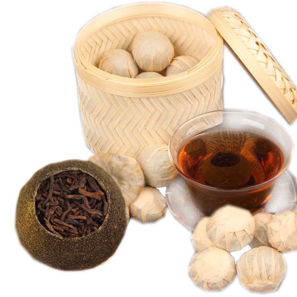 Puerh Tea Orange  Peel Ripe Puerh Tea Small Green Mandarin Shu Cha Barrel  250g