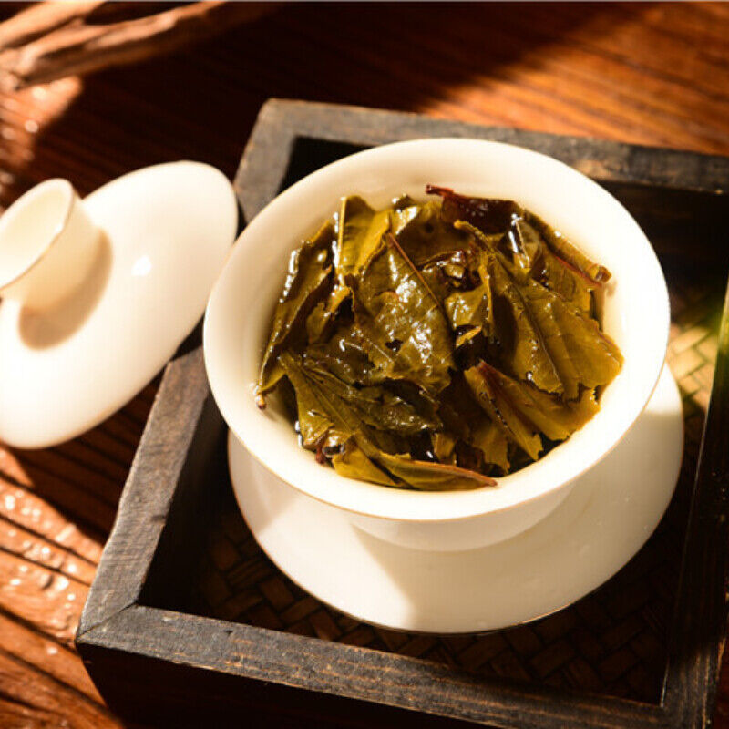 HelloYoung Pu-Erh Tea Ancient Tree Big Leaf Raw Tea Brick Green Tea Organic 500g Yunnan Old Secondary image