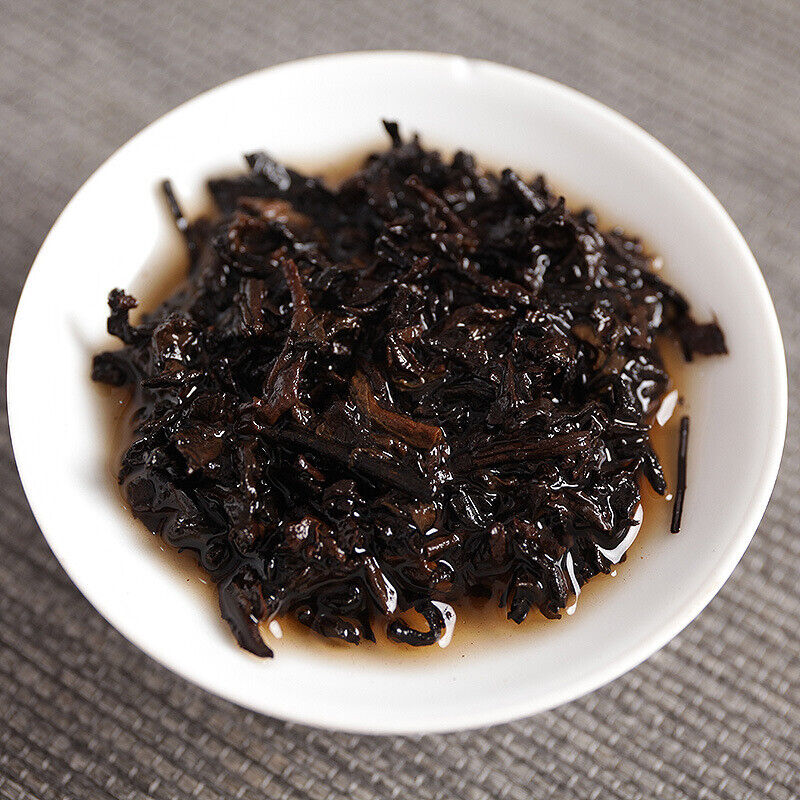 HelloYoung Yunnan Pu'er Tea Menghai Ripe Tea 100g Old Pu'er Ripe Cake Big Tree Old Tree
