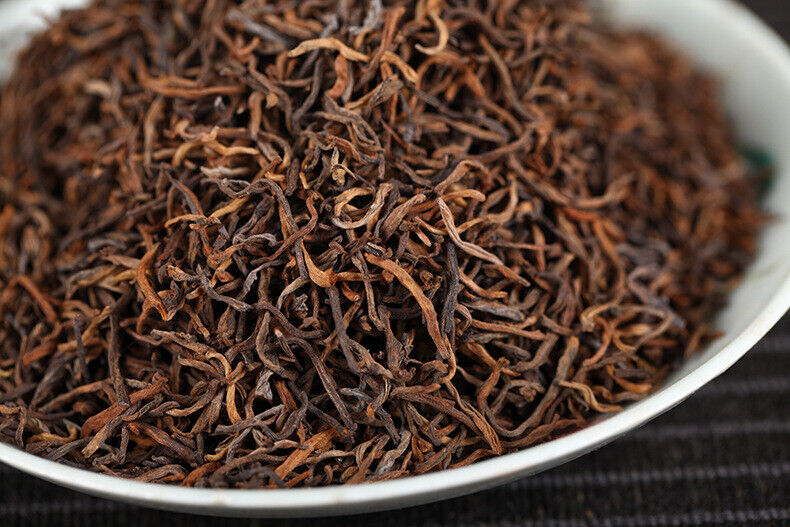 HelloYoung 500g Yunnan Pu'er Tea Menghai Spring Tea Golden Buds Ripe Tea Loose Tea