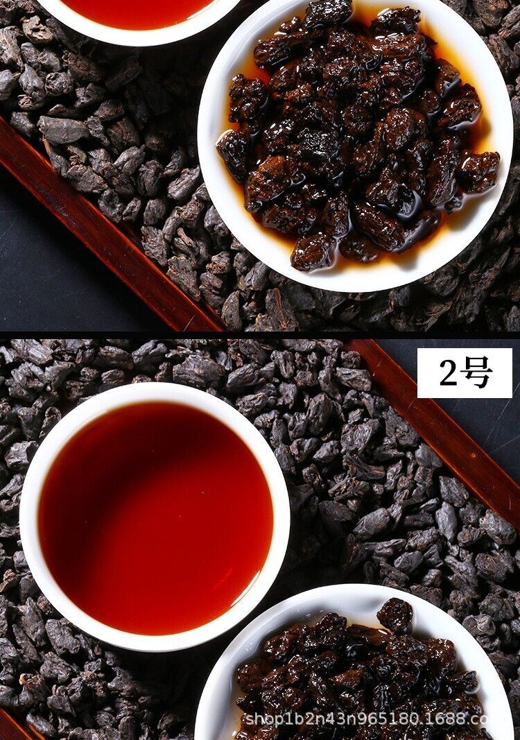 HelloYoung Fossil Glutinous Tea Fossil 500g Sweet and Glutinous Smooth Menghai Ripe Tea