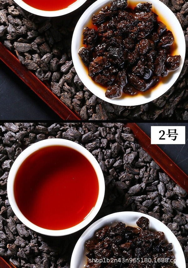 HelloYoung Fossil Glutinous Tea Fossil 500g Sweet and Glutinous Smooth Menghai Ripe Tea
