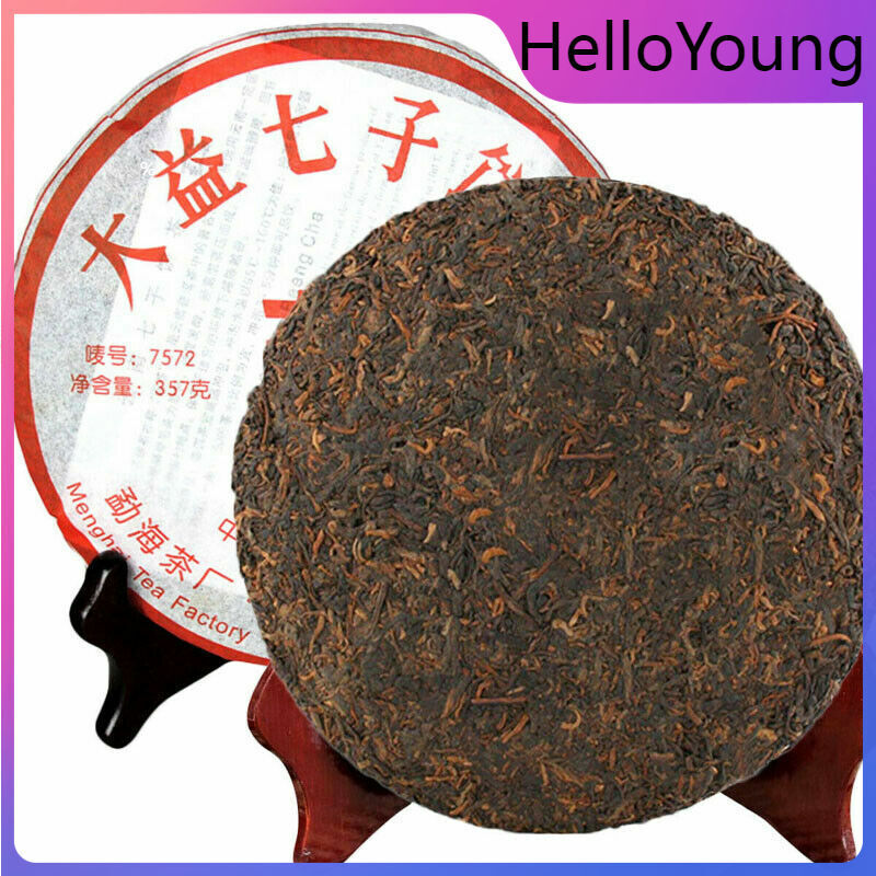 Green Food 100% Authentic TAETEA Nian Ripe Pu-erh Tea Menghai Dayi 357g Puer Tea Main image