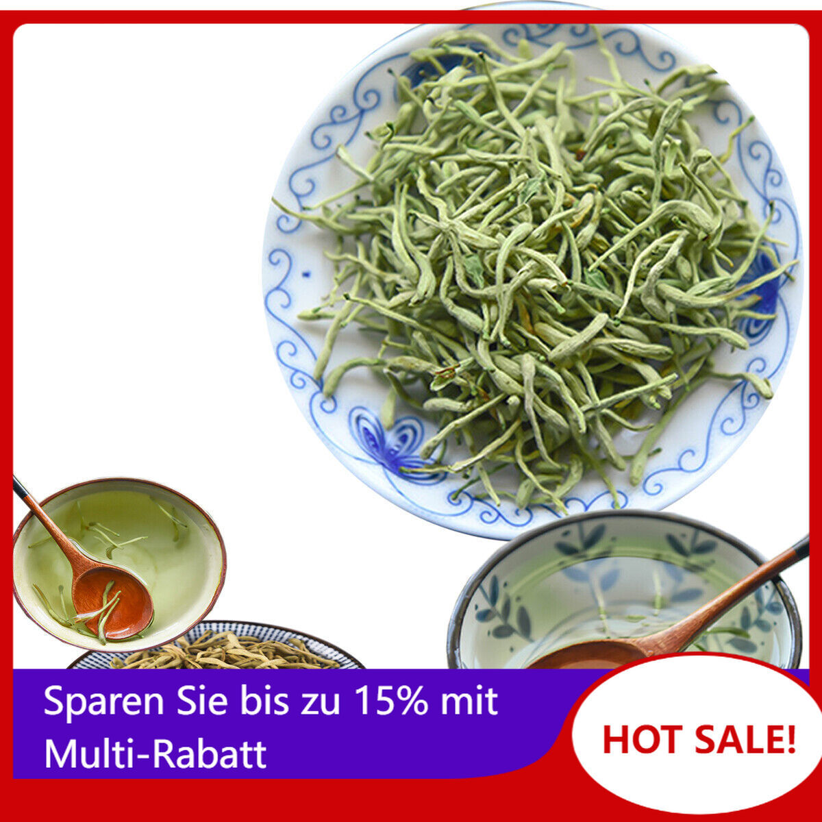 Honeysuckle Tea Wild Scented Tea Herbal Tea Internal Heat Clearing Detoxifying 茶 Main image