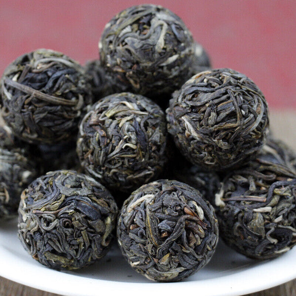 HelloYoung Dragon Pearl Tea Raw Pu-erh Tea White Moonlight White DianhuoTea From 10 pcs.