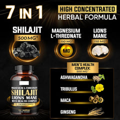 Shilajit Pure Himalayan Organic Ashwagandha Maca Ro... 1000mg Health Complex as