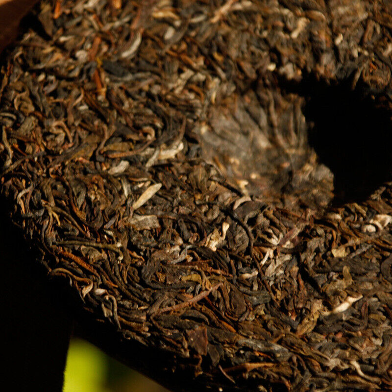 HelloYoung 357g Pu-erh Raw Tea Old Panzhang Brown Mountain Yunnan Seven Cakes Hand Pressed