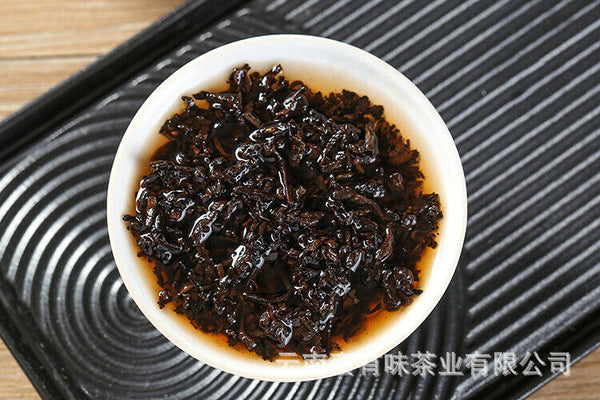 HelloYoung 357g Puerh Tea Dry Storage Ripe Tea Menghai Source Flavor Yunnan Cake Ripe Tea