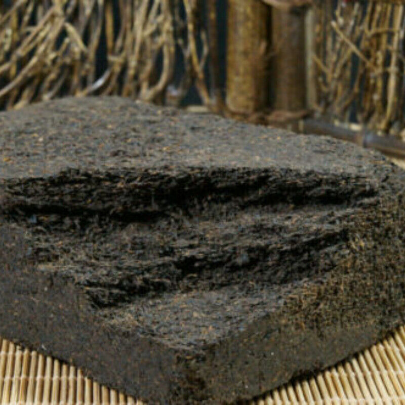 HelloYoung Black Tea Dark Tea Liu Pao Rice Black Brick Tea Guangxi Aged Liubao Tea 500g