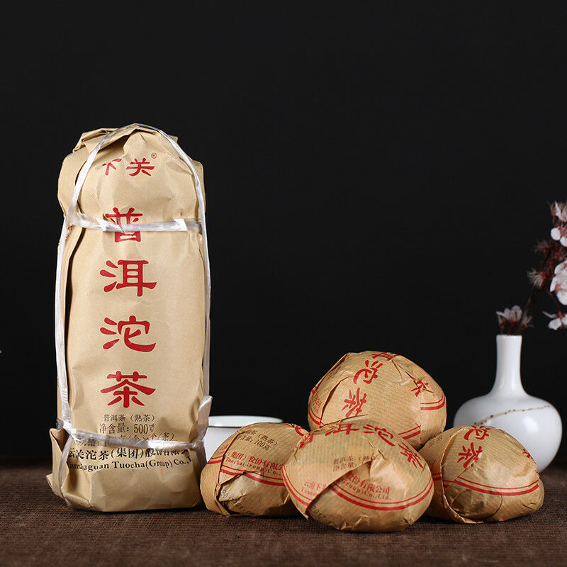 HelloYoung 5pcs Ripe Pu erh Tuo Tea Pu’er Shu Puer Nature Cooked Pu-erh Tuo Cha Yunnan 500g Main image