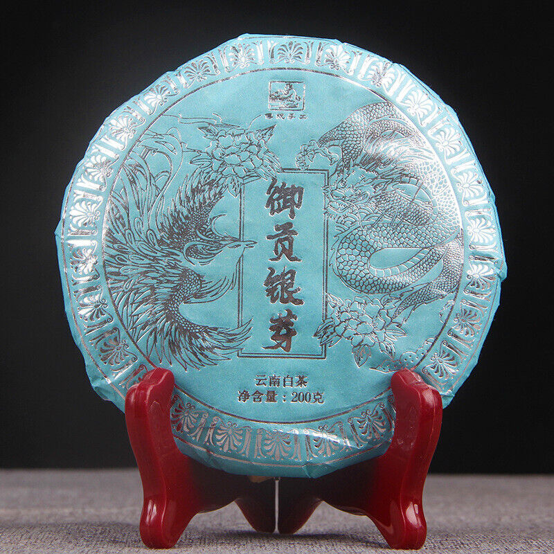 Pu'er Tea Cha Single Bud Moonlight White Cake Tea White Hair Silver Needle 200g