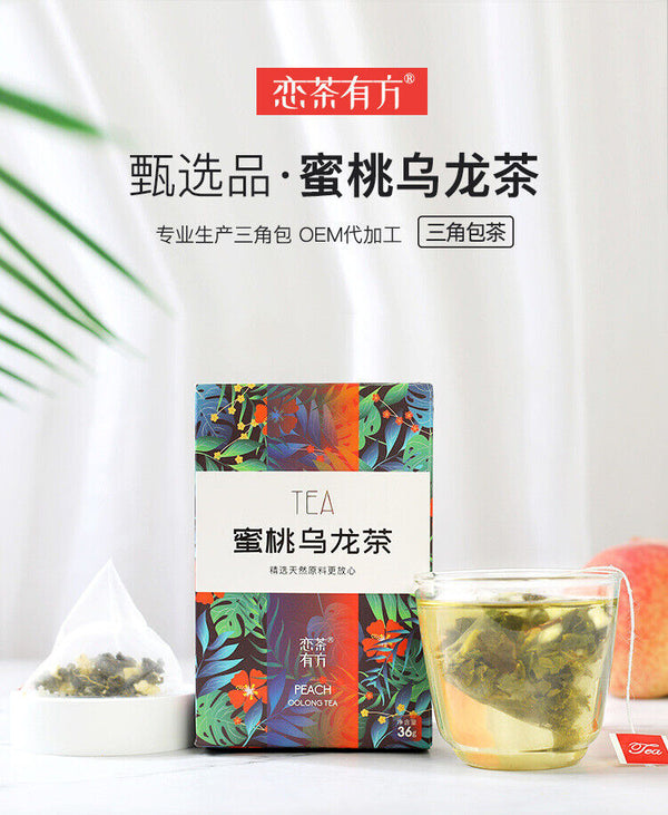 HelloYoung Honey Peach Oolong Tea Fruit Flower Cold Soaked Tea Bag White Peach Oolong Tea