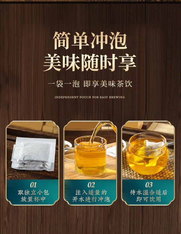 Nanjing TongRenTang Pueraria Bitter Melon Mulberry Leaf Tea HealthTea Bag 150G