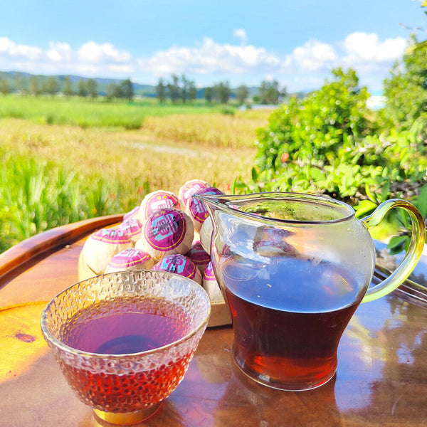 HelloYoung 500g Black Tea Xinhui Small Green Oranges Tangerine Peel Pu'er Cooked Tea